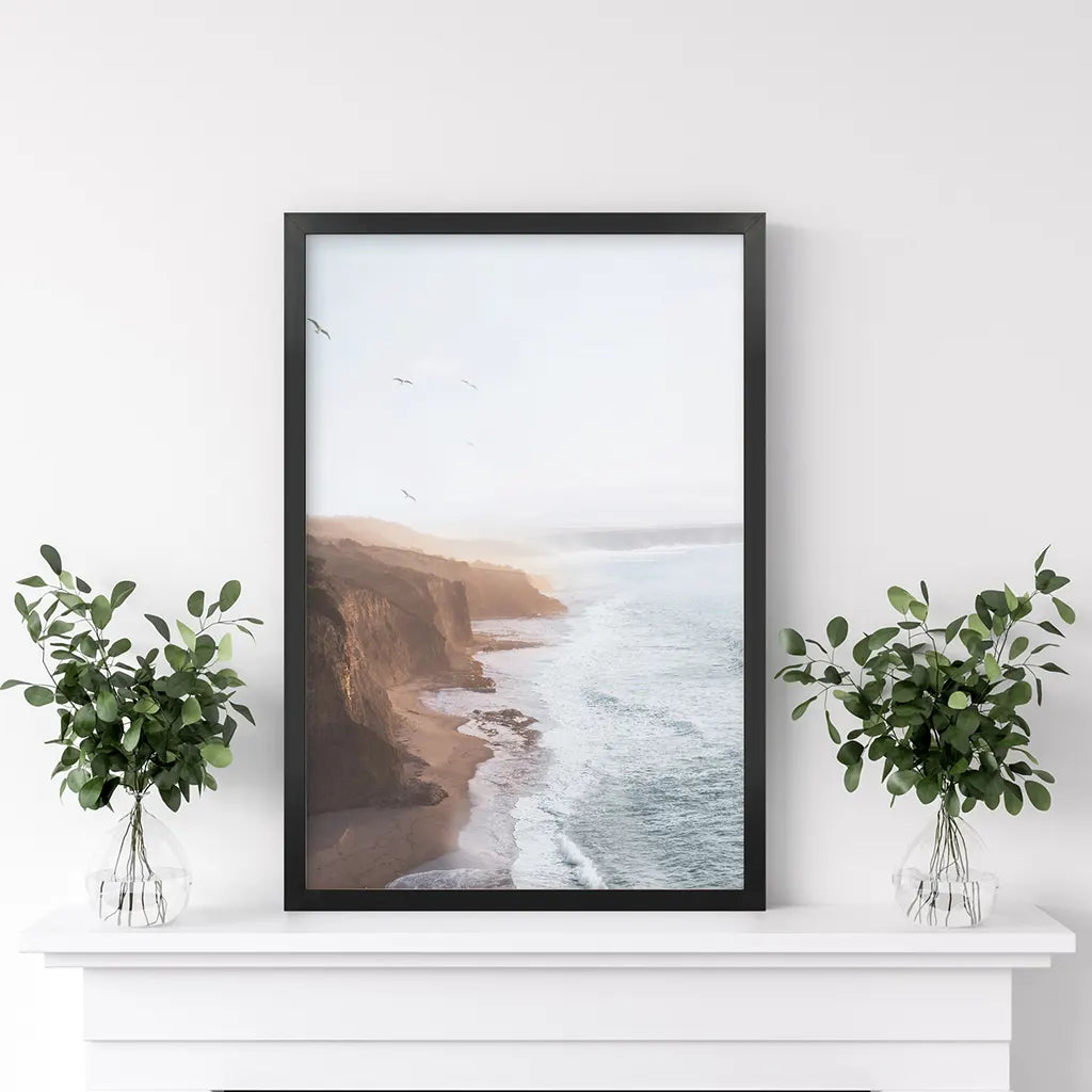 Coastal Cliff and Ocean Rocks Poster, photo 2 of 10
