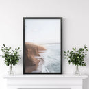 Coastal Cliff and Ocean Rocks Poster by Wall Art Set