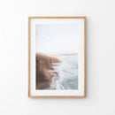 Coastal Cliff and Ocean Rocks Poster by Wall Art Set