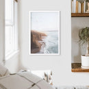 Coastal Cliff and Ocean Rocks Poster by Wall Art Set