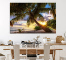 Coastal Sunset Palm Tree Giclee Canvas Print – Tropical by MyGreatCanvas | Canvas Wall Art Prints | Photo Prints & Wall Decor