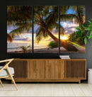 Coastal Sunset Palm Tree Giclee Canvas Print – Tropical by MyGreatCanvas | Canvas Wall Art Prints | Photo Prints & Wall Decor