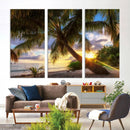 Coastal Sunset Palm Tree Giclee Canvas Print – Tropical by MyGreatCanvas | Canvas Wall Art Prints | Photo Prints & Wall Decor