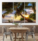 Coastal Sunset Palm Tree Giclee Canvas Print – Tropical by MyGreatCanvas | Canvas Wall Art Prints | Photo Prints & Wall Decor