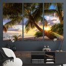 Coastal Sunset Palm Tree Giclee Canvas Print – Tropical by MyGreatCanvas | Canvas Wall Art Prints | Photo Prints & Wall Decor