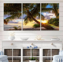 Coastal Sunset Palm Tree Giclee Canvas Print – Tropical by MyGreatCanvas | Canvas Wall Art Prints | Photo Prints & Wall Decor