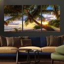 Coastal Sunset Palm Tree Giclee Canvas Print – Tropical by MyGreatCanvas | Canvas Wall Art Prints | Photo Prints & Wall Decor
