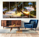 Coastal Sunset Palm Tree Giclee Canvas Print – Tropical by MyGreatCanvas | Canvas Wall Art Prints | Photo Prints & Wall Decor
