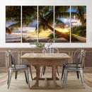 Coastal Sunset Palm Tree Giclee Canvas Print – Tropical by MyGreatCanvas | Canvas Wall Art Prints | Photo Prints & Wall Decor