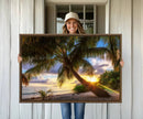 Coastal Sunset Palm Tree Giclee Canvas Print – Tropical by MyGreatCanvas | Canvas Wall Art Prints | Photo Prints & Wall Decor