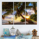 Coastal Sunset Palm Tree Giclee Canvas Print – Tropical by MyGreatCanvas | Canvas Wall Art Prints | Photo Prints & Wall Decor