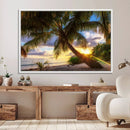 Coastal Sunset Palm Tree Giclee Canvas Print – Tropical by MyGreatCanvas | Canvas Wall Art Prints | Photo Prints & Wall Decor