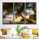 Coastal Sunset Palm Tree Giclee Canvas Print – Tropical by MyGreatCanvas | Canvas Wall Art Prints | Photo Prints & Wall Decor