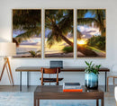 Coastal Sunset Palm Tree Giclee Canvas Print – Tropical by MyGreatCanvas | Canvas Wall Art Prints | Photo Prints & Wall Decor
