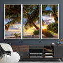 Coastal Sunset Palm Tree Giclee Canvas Print – Tropical by MyGreatCanvas | Canvas Wall Art Prints | Photo Prints & Wall Decor