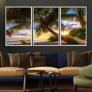 Coastal Sunset Palm Tree Giclee Canvas Print – Tropical by MyGreatCanvas | Canvas Wall Art Prints | Photo Prints & Wall Decor