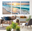 Coastal Sunset Wall Art Canvas, Ocean Beach Canvas Wall Art by MyGreatCanvas | Canvas Wall Art Prints | Photo Prints & Wall Decor