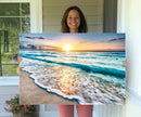 Coastal Sunset Wall Art Canvas, Ocean Beach Canvas Wall Art by MyGreatCanvas | Canvas Wall Art Prints | Photo Prints & Wall Decor