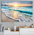 Coastal Sunset Wall Art Canvas, Ocean Beach Canvas Wall Art by MyGreatCanvas | Canvas Wall Art Prints | Photo Prints & Wall Decor