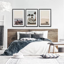 Beige Surfing Wall Art Set. Surfer, Ocean, Bus, Lifeguard by Wall Art Set