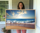 Coastal Tropical Beach Sunset Canvas Wall Art Print