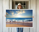 Coastal Tropical Beach Sunset Canvas Wall Art Print by MyGreatCanvas | Canvas Wall Art Prints | Photo Prints & Wall Decor