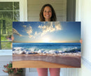 Coastal Tropical Beach Sunset Canvas Wall Art Print