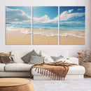 Coastal Wall Art - Serene Ocean Canvas Print with Beach and by MyGreatCanvas | Canvas Wall Art Prints | Photo Prints & Wall Decor