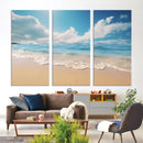 Coastal Wall Art - Serene Ocean Canvas Print with Beach and
