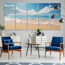 Coastal Wall Art - Serene Ocean Canvas Print with Beach and by MyGreatCanvas | Canvas Wall Art Prints | Photo Prints & Wall Decor