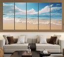 Coastal Wall Art - Serene Ocean Canvas Print with Beach and