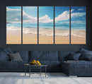 Coastal Wall Art - Serene Ocean Canvas Print with Beach and by MyGreatCanvas | Canvas Wall Art Prints | Photo Prints & Wall Decor
