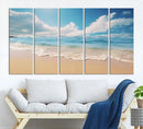 Coastal Wall Art - Serene Ocean Canvas Print with Beach and by MyGreatCanvas | Canvas Wall Art Prints | Photo Prints & Wall Decor
