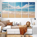 Coastal Wall Art - Serene Ocean Canvas Print with Beach and
