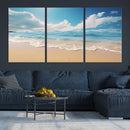 Coastal Wall Art - Serene Ocean Canvas Print with Beach and