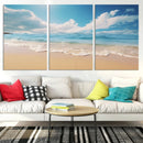 Coastal Wall Art - Serene Ocean Canvas Print with Beach and