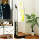Coat Rack with Full Length Mirror Freestanding Coat Tree with 3 Hooks by LJGDeals