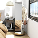 Coat Rack with Full Length Mirror Freestanding Coat Tree with 3 Hooks by LJGDeals