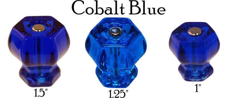 Glass Knob, Hex-Shaped