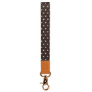 Cocoa Dot Wrist Lanyard