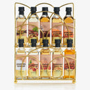 Gourmet Coffee Syrup Rack Gift Set Includes Display Rack Flavored Coffees Sweetener 10 50ML Coffee S by The Wine Savant