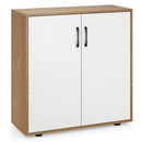 Coffee Bar Cabinet with 5-Position Adjustable Shelf for Living Room Dining Room-Natural by LJGDeals