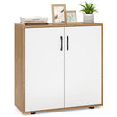 Coffee Bar Cabinet with 5-Position Adjustable Shelf for Living Room Dining Room-Natural by LJGDeals
