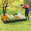 Large Outdoor Metal Planter Box for Vegetable Fruit Herb Flower-Coffee by LJGDeals