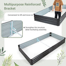 Large Outdoor Metal Planter Box for Vegetable Fruit Herb Flower-Coffee by LJGDeals