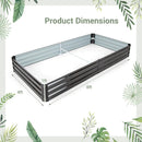 Large Outdoor Metal Planter Box for Vegetable Fruit Herb Flower-Coffee by LJGDeals