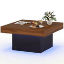 Coffee Table Accent Table with LED Lights and Dynamic Modes by LJGDeals