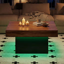 Coffee Table Accent Table with LED Lights and Dynamic Modes by LJGDeals