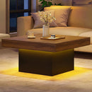 Coffee Table Accent Table with LED Lights and Dynamic Modes by LJGDeals
