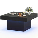 Coffee Table Accent Table with LED Lights and Dynamic Modes by LJGDeals